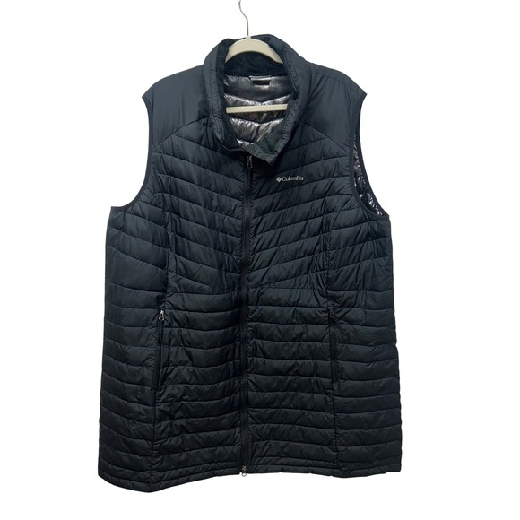 Columbia Jackets & Blazers - Columbia Omni-Heat Puffer Vest Womens Black Full Zip Quilted Longline 3x